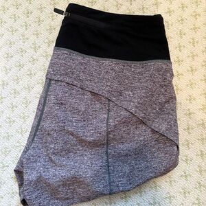 Lululemon Black and Gray Athletic shorts
